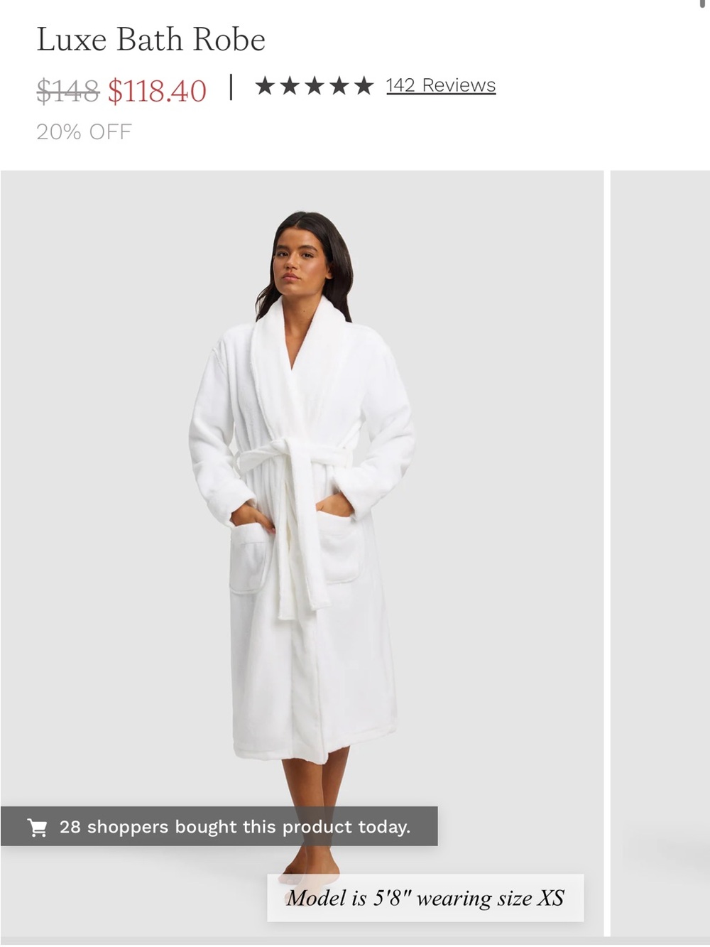 Luxe White Bath Robe – Plush Shawl-Collar Wrap